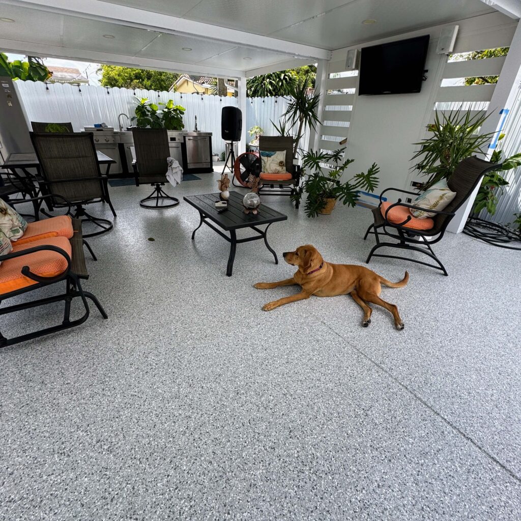 MIami Lakex Epoxy Flooring Installation service by Suncrete Coatings